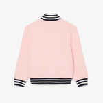Unisex Embroidered Badge Fleece Bomber Jacket