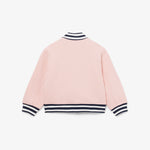 Unisex Embroidered Badge Fleece Bomber Jacket