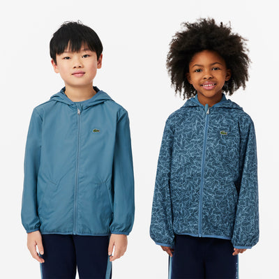 Reversible Taffeta Zip-Up Jacket