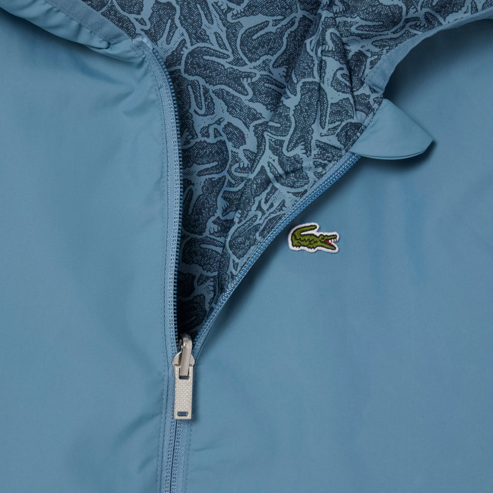 Reversible Taffeta Zip-Up Jacket