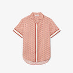 Oversized Monogram Print Shirt