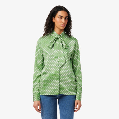 Regular Fit Removable Tie Collar Shirt
