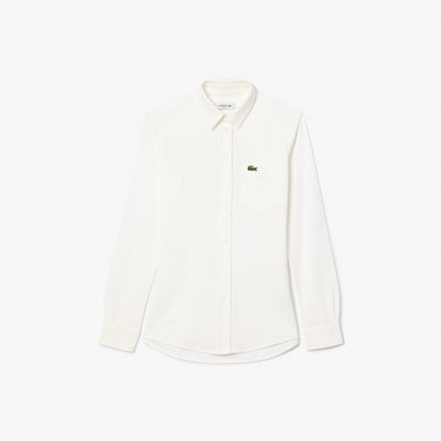 Cotton Piqué Shirt with Pocket