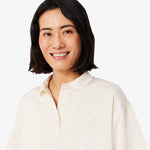 Oversized Silky Fluid Polo Shirt