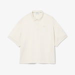 Oversized Silky Fluid Polo Shirt
