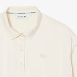 Oversized Silky Fluid Polo Shirt
