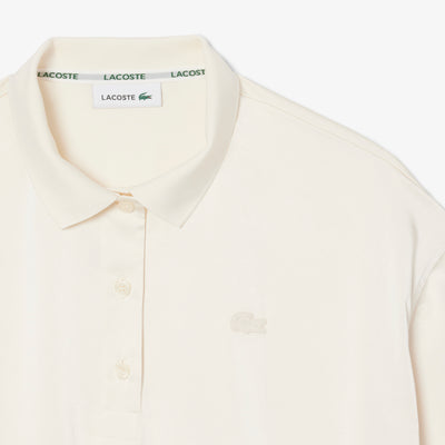 Oversized Silky Fluid Polo Shirt