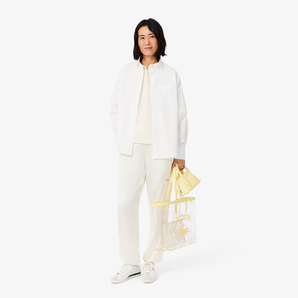 Oversized Silky Fluid Polo Shirt