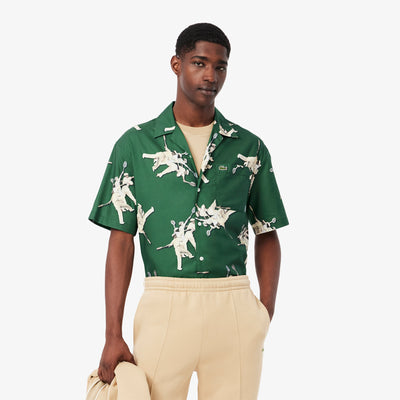 Relaxed Fit René Lacoste Print Shirt