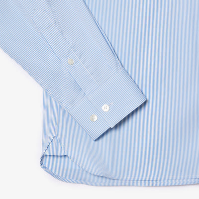 Slim Fit Striped Stretch Poplin Shirt