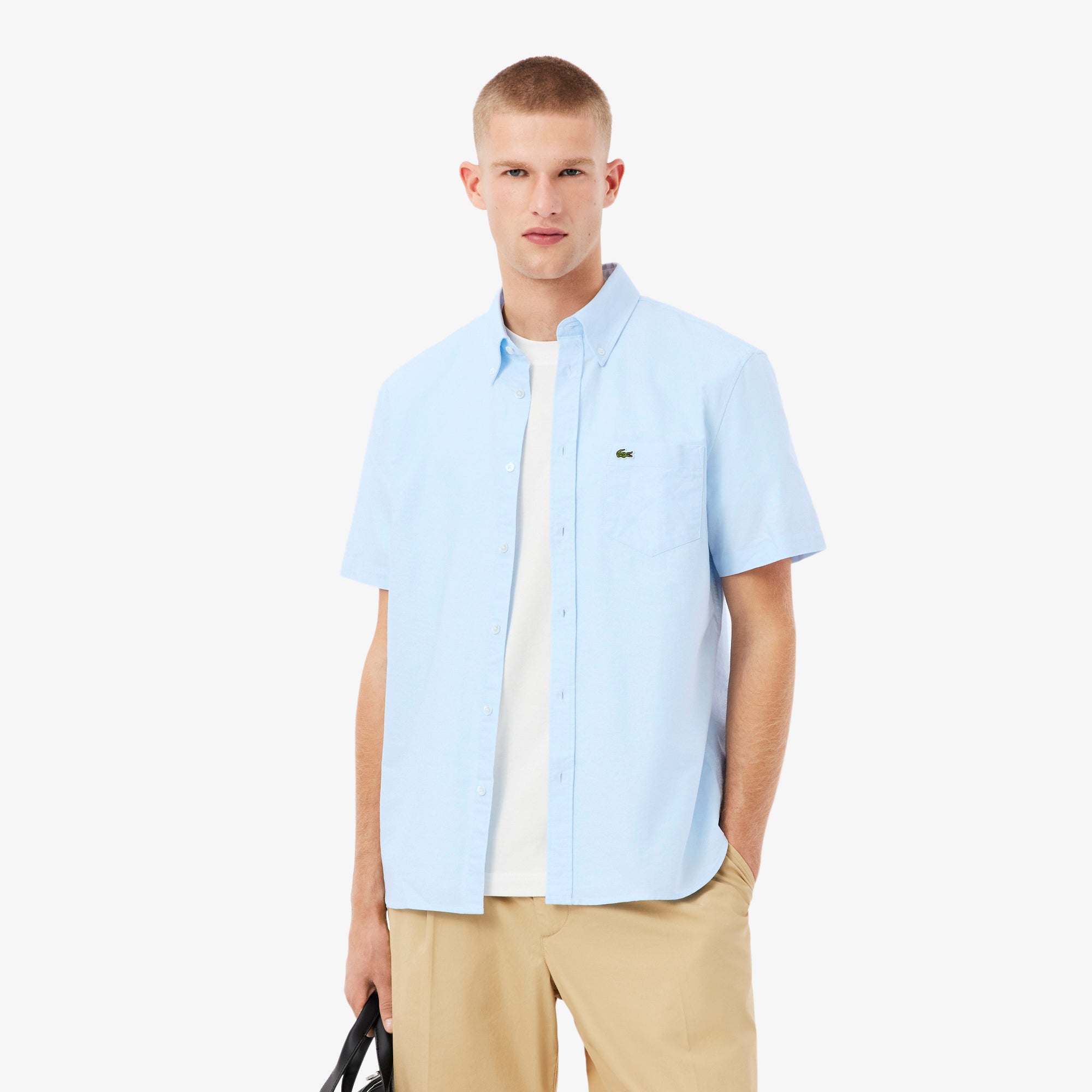 Regular Fit Short Sleeved Oxford Shirt – Lacoste ZA