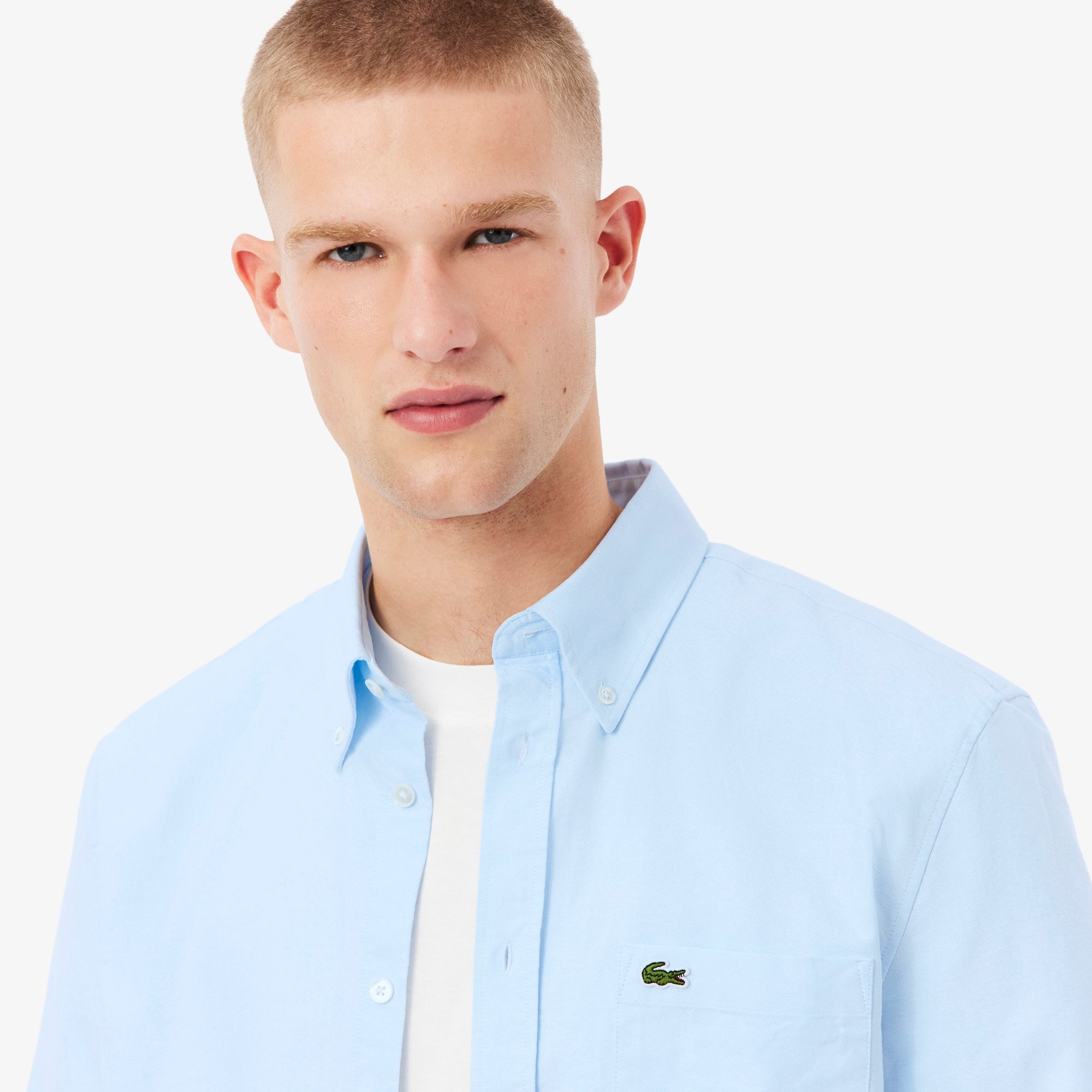 Regular Fit Short Sleeved Oxford Shirt – Lacoste ZA