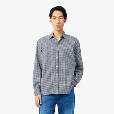 Regular Fit Plaid Poplin Shirt