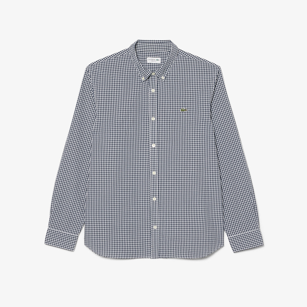 Regular Fit Plaid Poplin Shirt