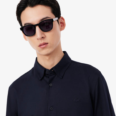 Slim Fit Cotton Blend Shirt