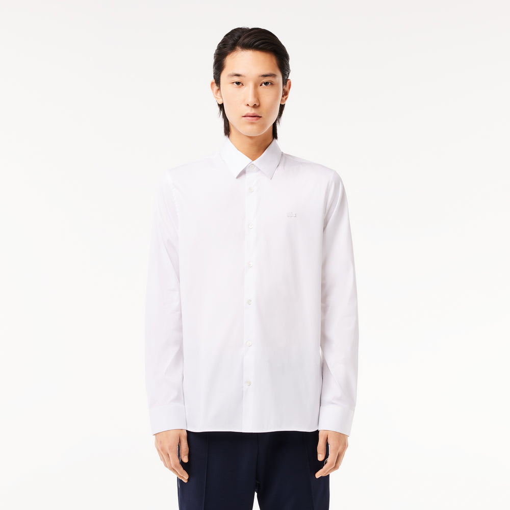 Slim Fit Stretch Poplin Shirt