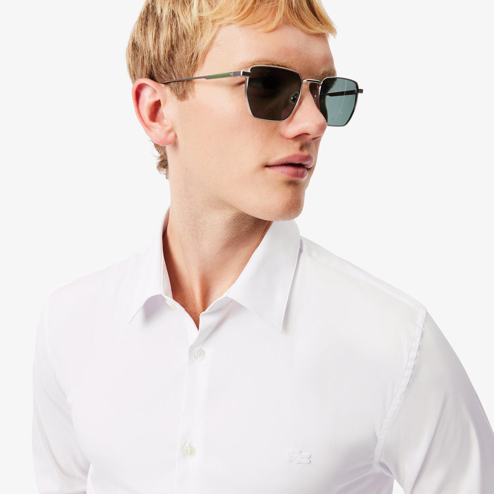 Slim Fit Stretch Poplin Shirt
