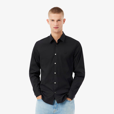 Slim Fit Stretch Poplin Shirt