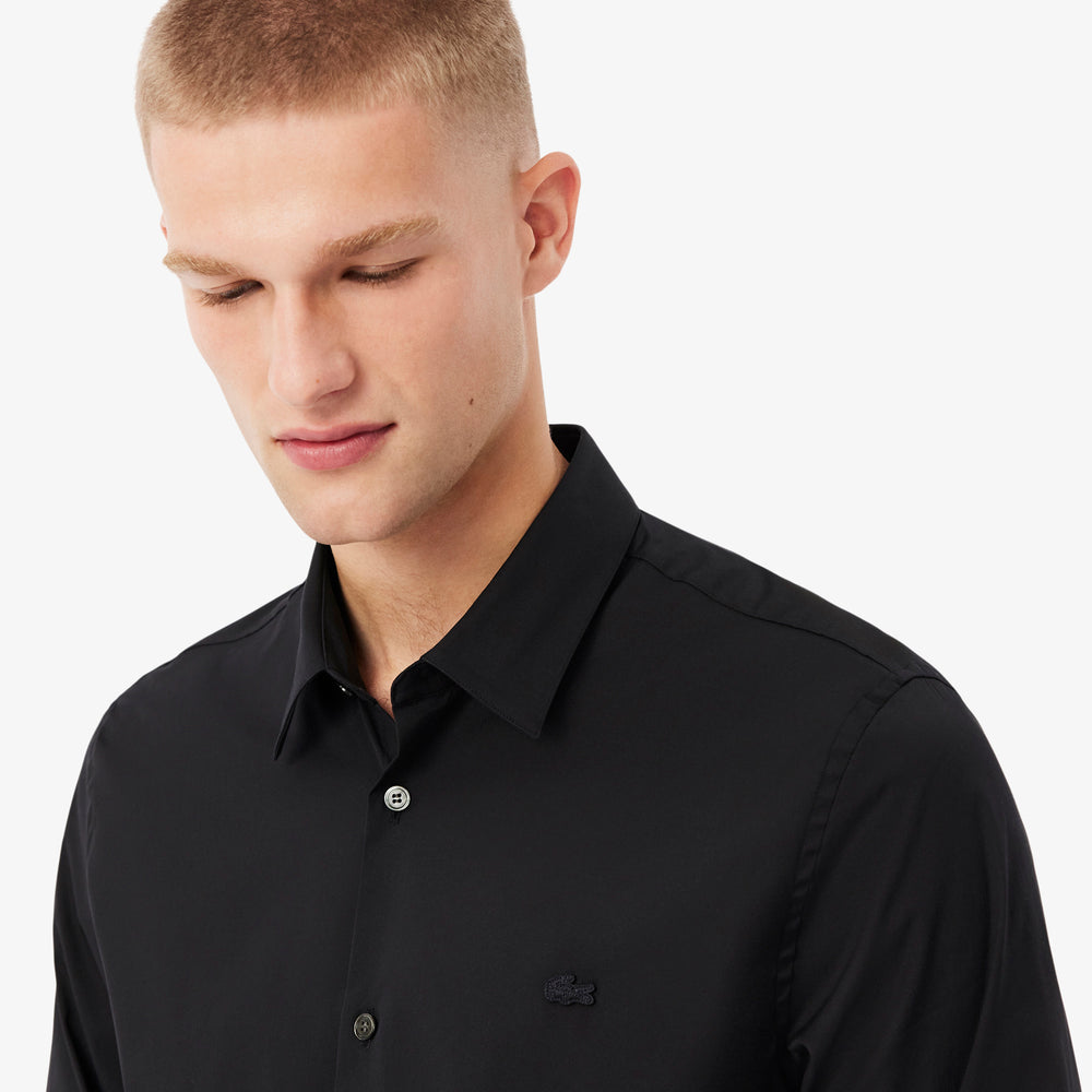 Slim Fit Stretch Poplin Shirt