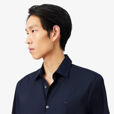 Slim Fit Stretch Poplin Shirt