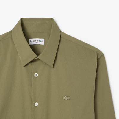 Slim Fit Stretch Poplin Shirt