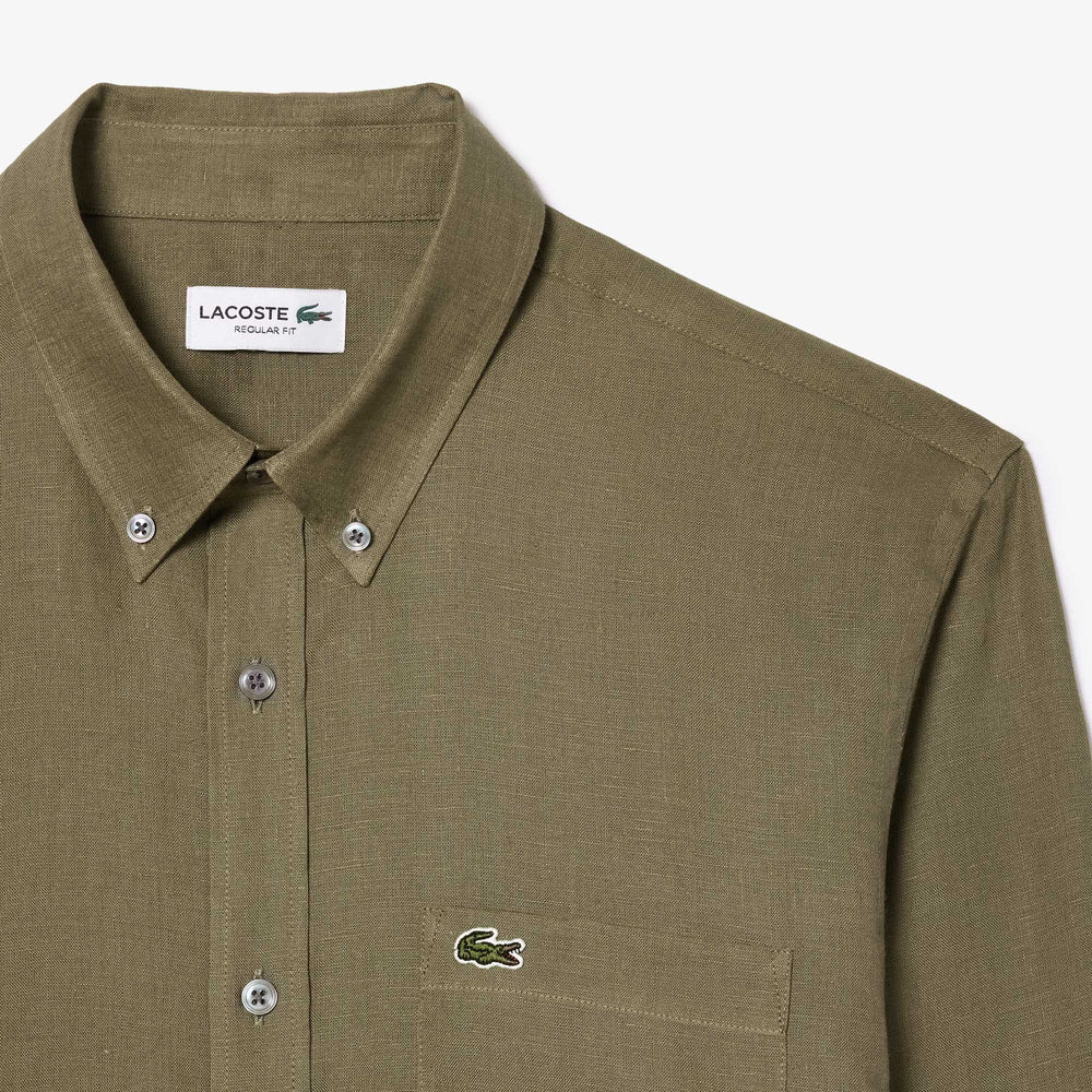 Regular Fit Linen Shirt – Lacoste ZA - Main Image
