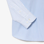 Unisex Lacoste Large Crocodile Striped Cotton Shirt
