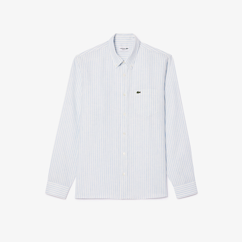Regular Fit Striped Linen Shirt