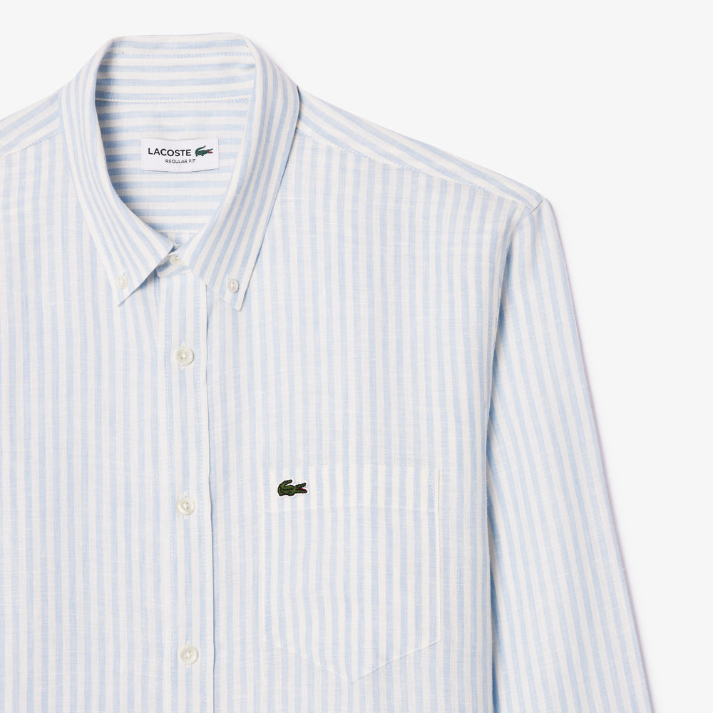 Regular Fit Striped Linen Shirt