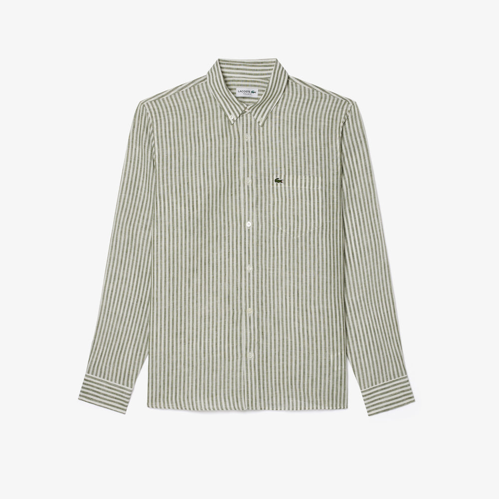 Regular Fit Striped Linen Shirt