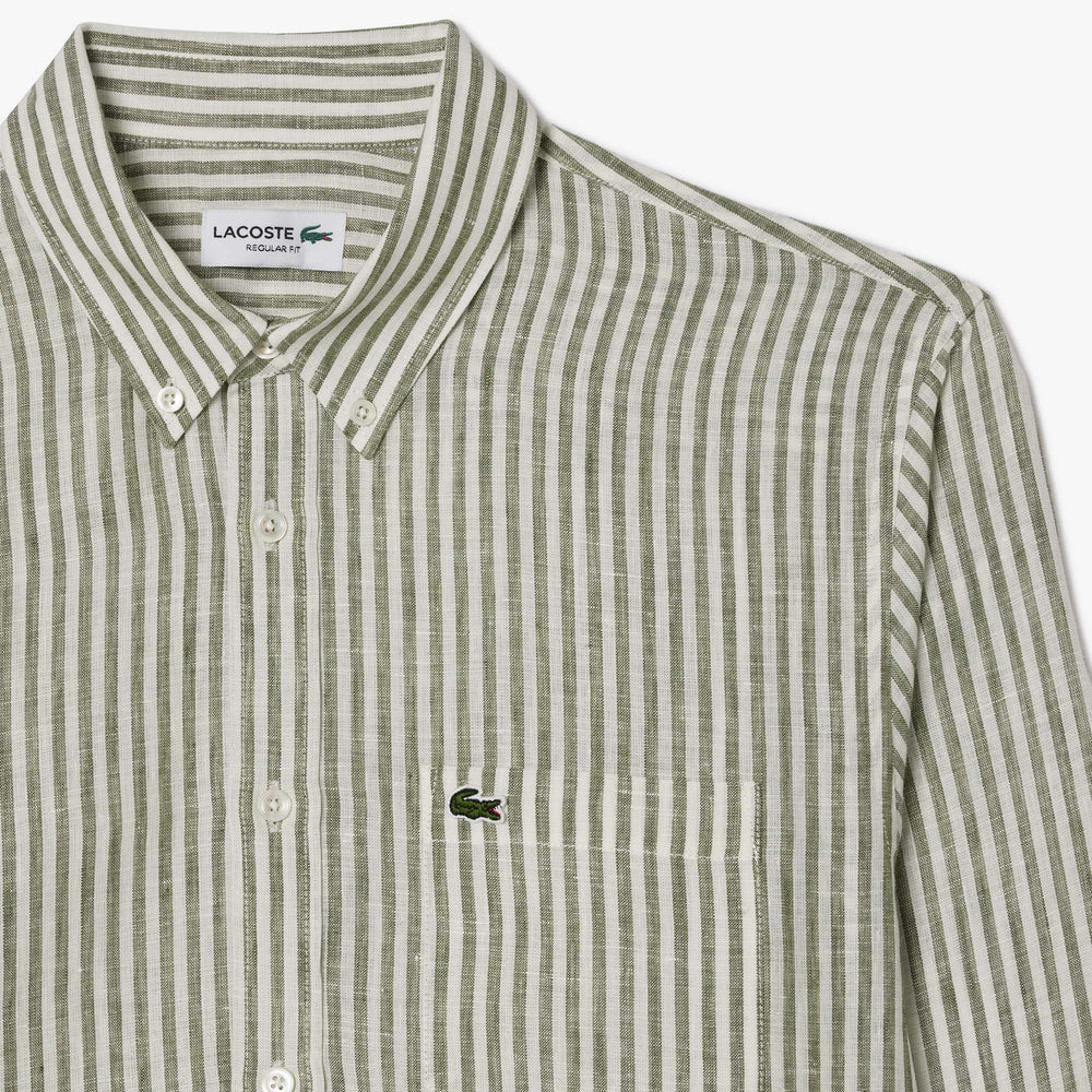 Regular Fit Striped Linen Shirt