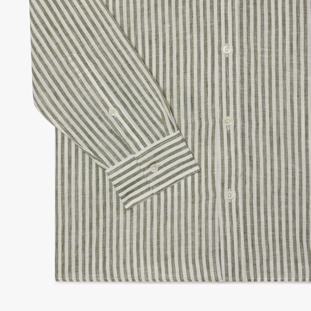 Regular Fit Striped Linen Shirt