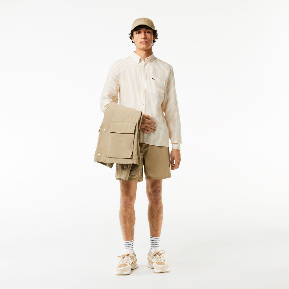 Regular Fit Striped Linen Shirt