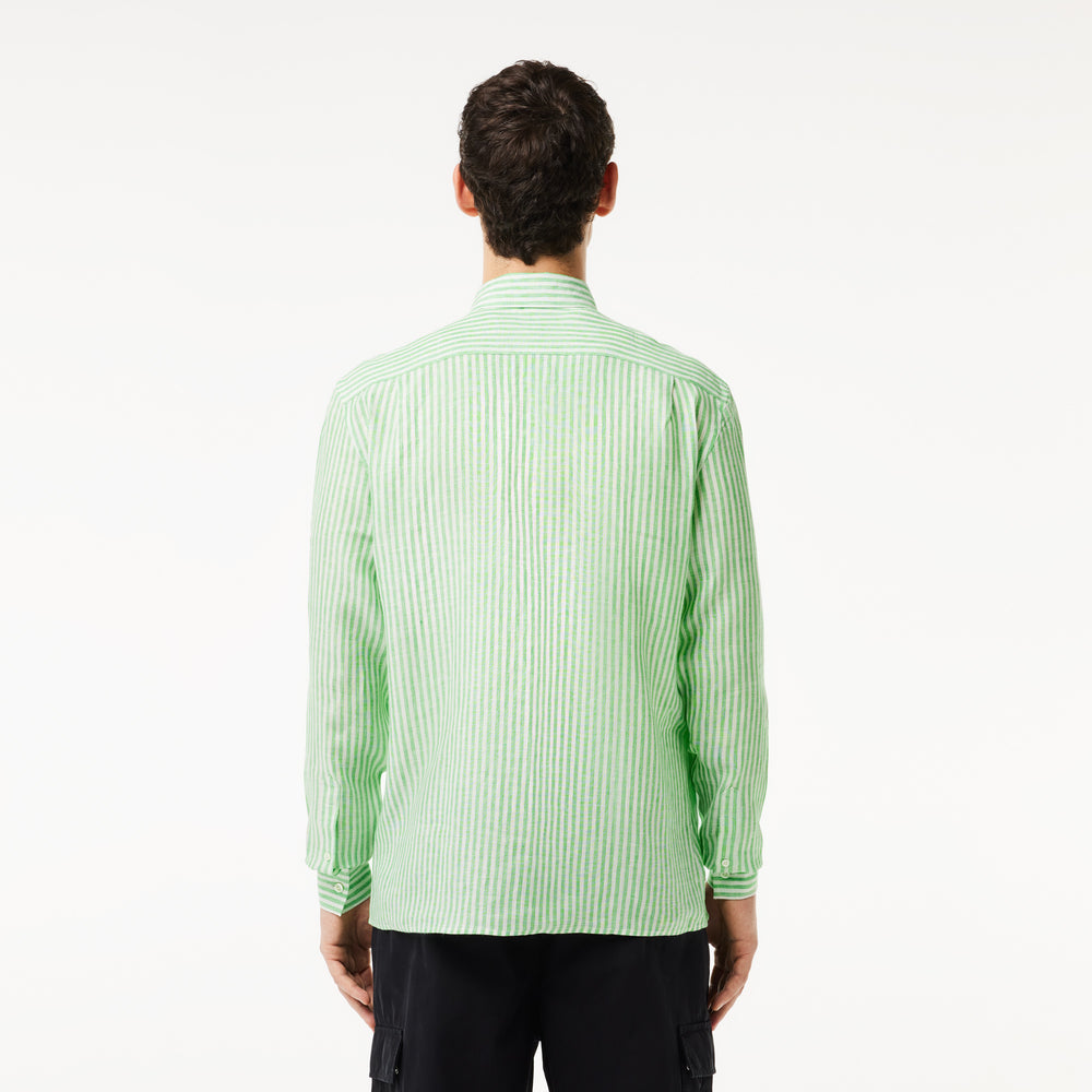 Regular Fit Striped Linen Shirt