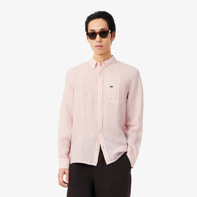 Regular Fit Striped Linen Shirt