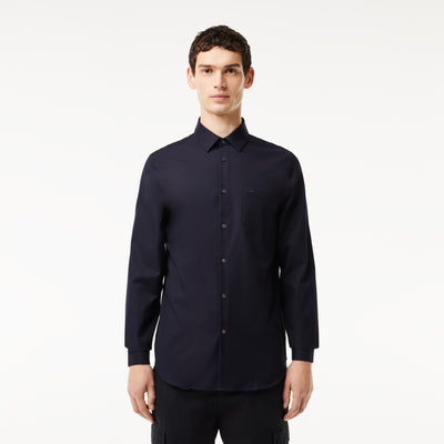 Men's Regular Fit Solid Cotton Shirt