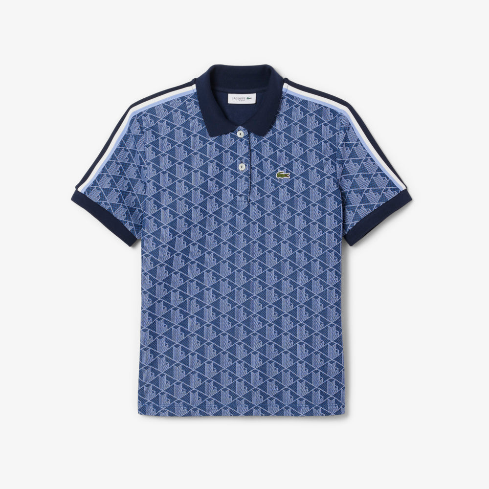 Slim Fit Monogram Jacquard Polo Shirt