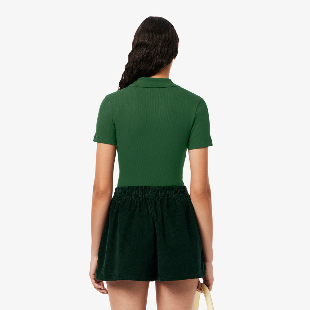 Slim Fit L.12.D Ribbed Cotton Polo Shirt