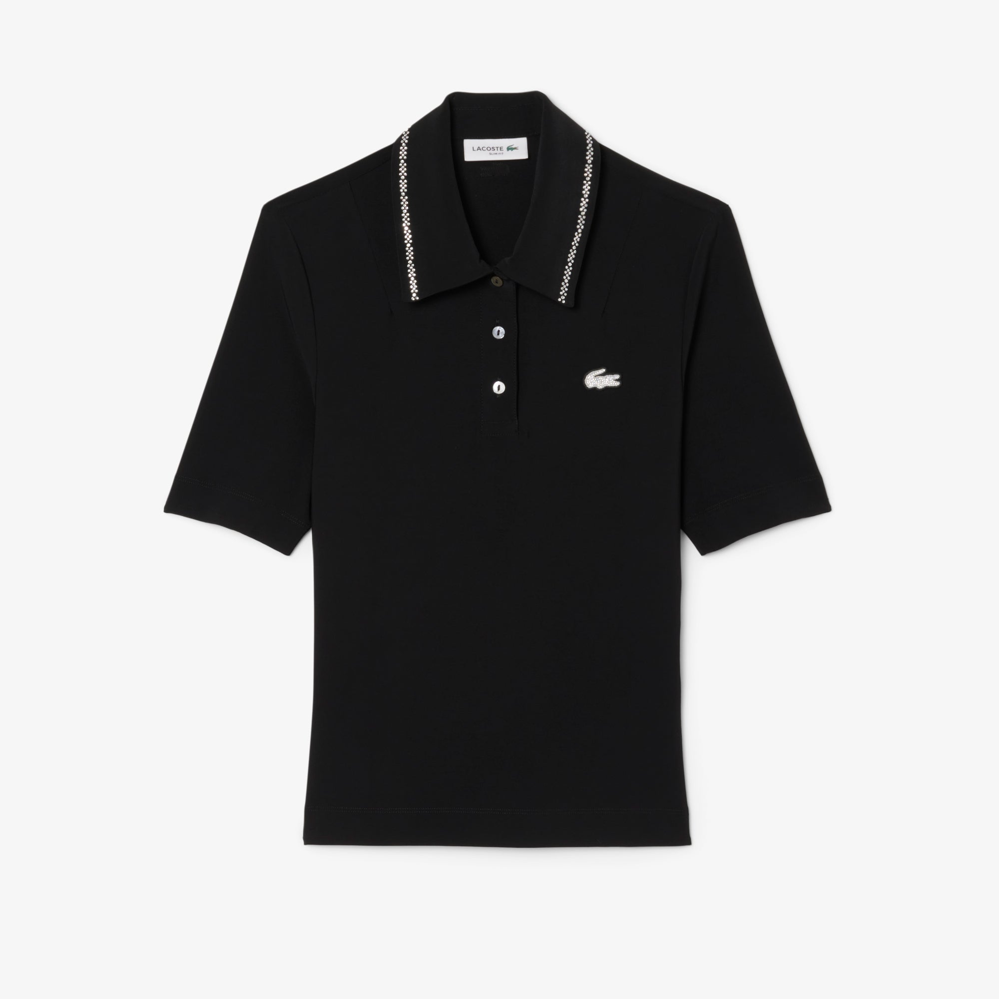 L.12.D Slim Fit Diamanté Pop Polo Shirt – Lacoste ZA