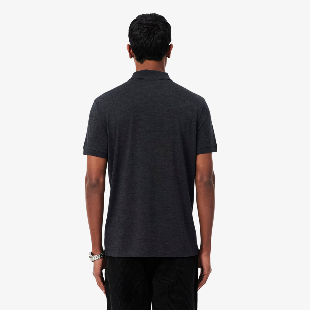 Regular Fit Wool Blend Jersey Polo Shirt