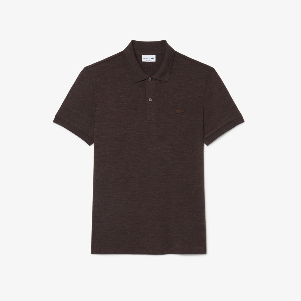 Regular Fit Wool Blend Jersey Polo Shirt