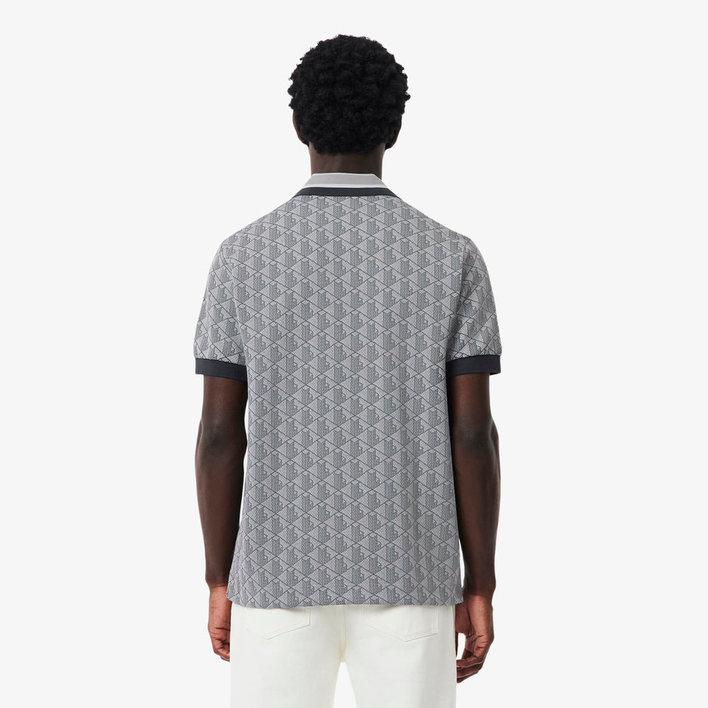 Classic Fit Monogram Jacquard Polo Shirt
