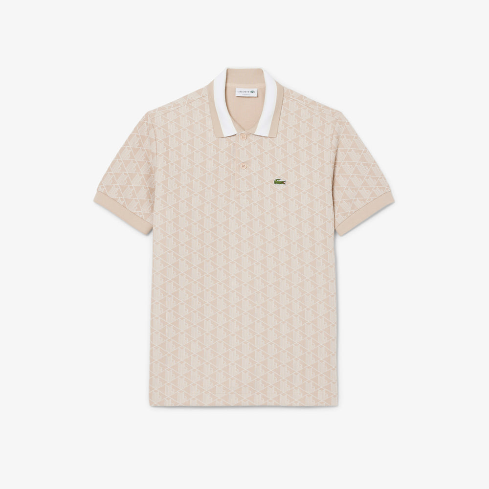 Classic Fit Monogram Jacquard Polo Shirt