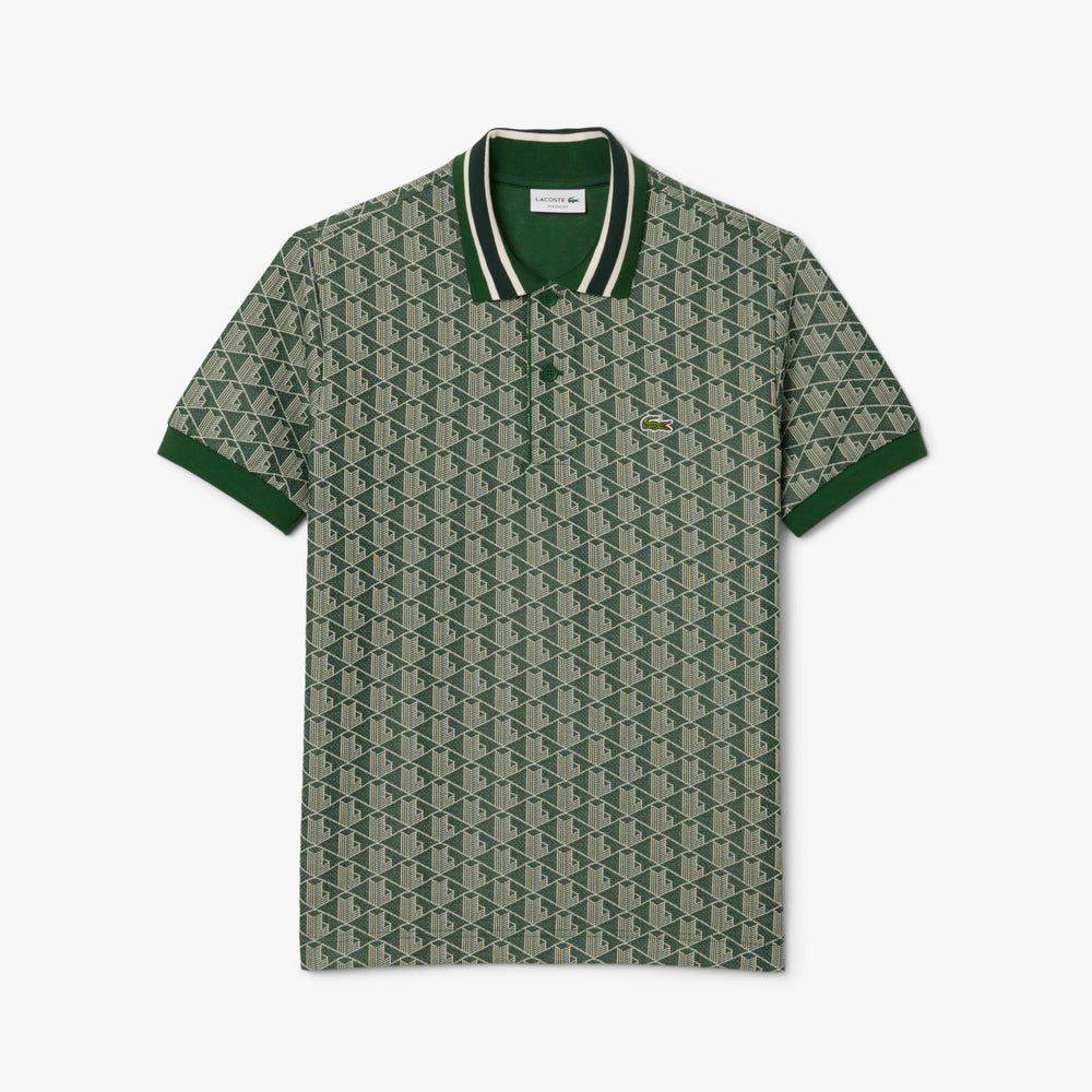 Classic Fit Monogram Jacquard Polo Shirt