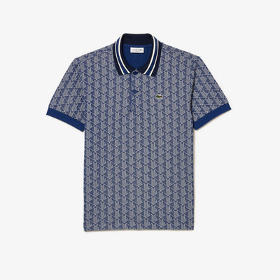 Classic Fit Monogram Jacquard Polo Shirt