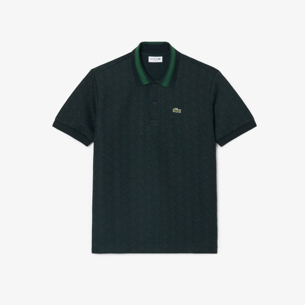 Classic Fit Monogram Jacquard Polo Shirt