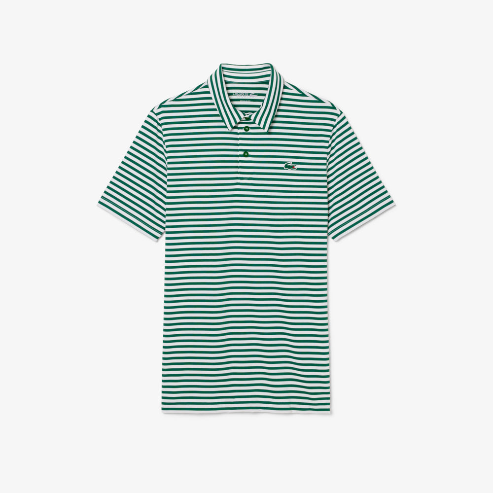 Regular Fit Ultra Dry Striped Golf Polo Shirt
