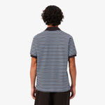 Classic Fit Textured Striped Polo Shirt