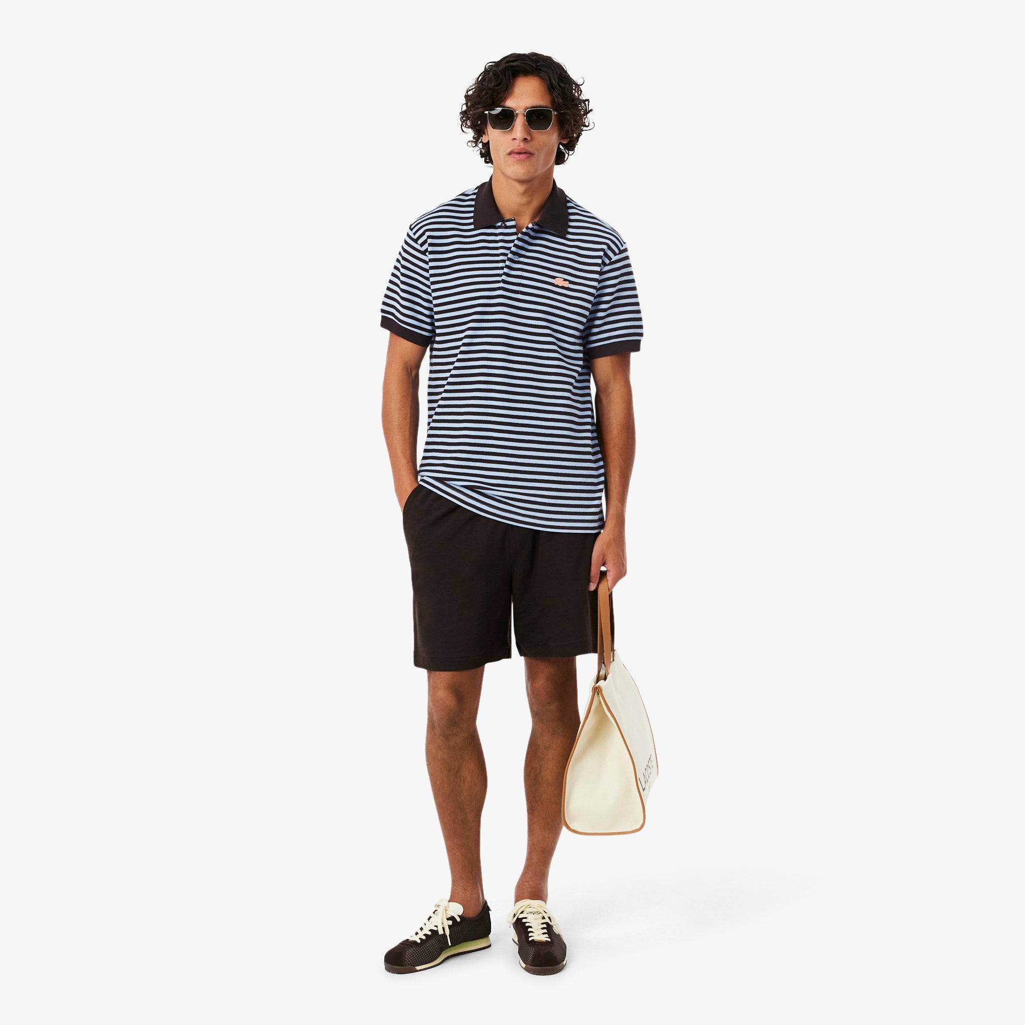 Classic Fit Textured Striped Polo Shirt – Lacoste ZA