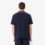 Loose Fit Embroidered Badge Piqué Polo Shirt